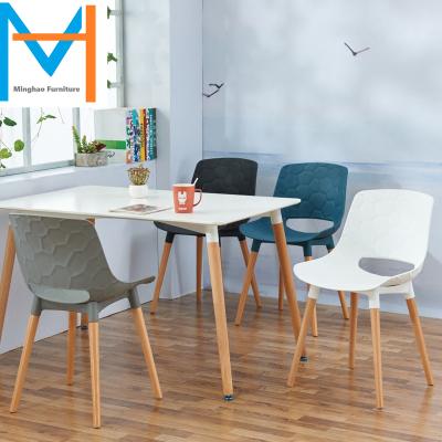 China (Other) adjustable dining table and chair set of 4 main design chairs home furniture plastic dining table sets for sale