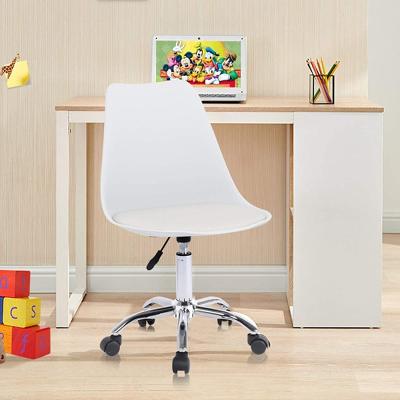 China Wholesale Modern Plastic (Height) Adjustable Nordic White Tub Leisure Cheap Chair Office Swivel Chairs With Wheels for sale