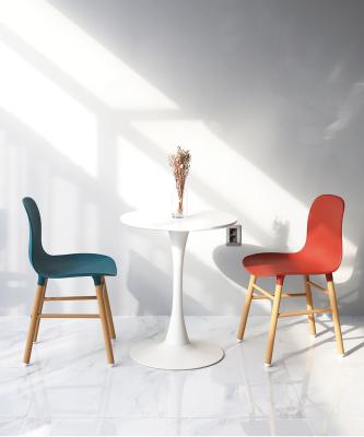 China (Other) High Quality Modern Adjustable Chair Wooden Legs Large Cheap Plastic Garden Dining Chair For Sale for sale