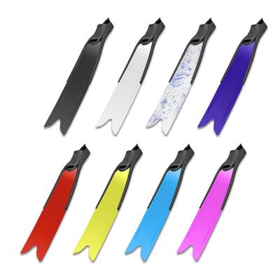 China Factory Supply Eco-Friendly Carbon Fiber Long Fins Dive Fin Carbon Fiberglass Rubber Fins For Freediving for sale