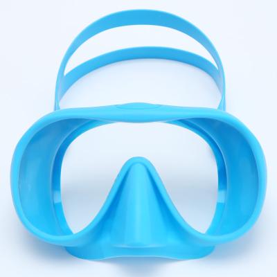 China Macaron Design Amazon Best Selling 180 Frame Wide Frameless Scuba Freediving Silicone Scuba Diving Mask For Adult for sale