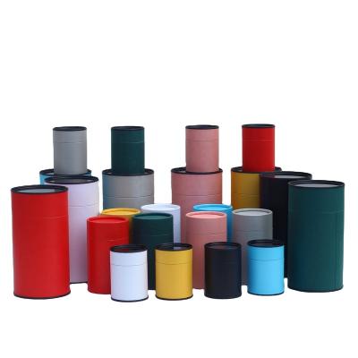 China Recyclable Tea Packaging Cans Universal Gift Box Paper Tube Cylinder Sealed Box for sale