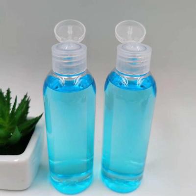 China 100ml medicine gel antiseptic bottle 100ml clear plastic bottle with flip cap top use antiseptic gel for sale