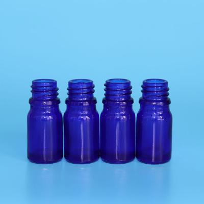 China Personal Care 5ml 5ml Cobalt Blue Glass Bottle 5ml Empty Essential Oil Bottle European Glass Bottles for sale