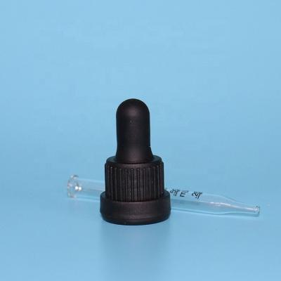 China Non Spill Essential Oil Use Graduated Silicone Glass Dropper With Calibrated Plastic Dropper Pipette Cap for sale