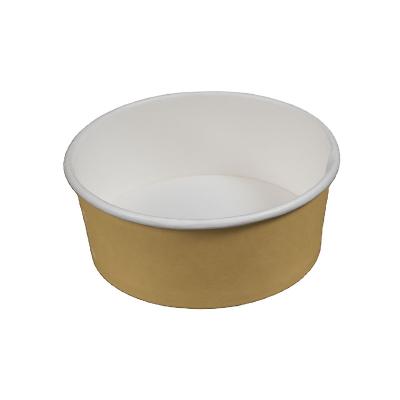 China Recycled Biodegradable Round Paper Soup Bowl Double Ripple Materials Eco Friendly Disposable Wall Bowl for sale