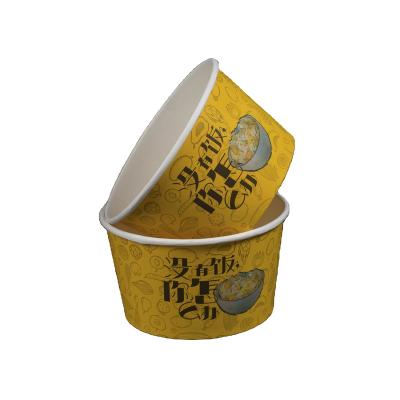 China Recycled Materials Lunch Bowl Paper Soup Bowl Container Soup With Waterproof for sale