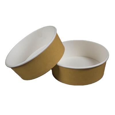 China Recycled Materials 17oz 500ml Packaging Paper Bowl Food Packaging Salad Bowl Disposable Lunch Bowl for sale