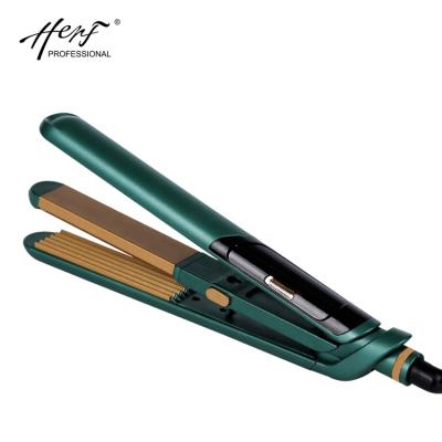 China Herf Hotel Custom Flat Iron Private Label Multi Function Ceramic Coated Professional Hair Straightener for sale