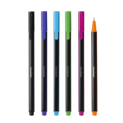 China For kids or adult 2020 new style manufacture OEM custom multicolor triangle fineliner color marker pen set for sale