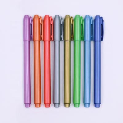 China + 3 Years Manufacture Factory Custom Gold Non-Toxic Base Color Water Metallic Marker Pen Set For Gift Voucher for sale