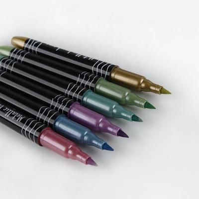 China + 3 years manufacture stained glass multicolor metallic ink wine washable marker pens for rock painting for sale