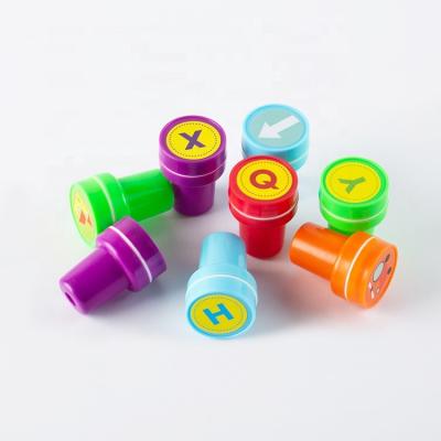 China Children's Toy Promotion Gift Quality Round Shape Toy Plastic Stamp For Kids Craft for sale