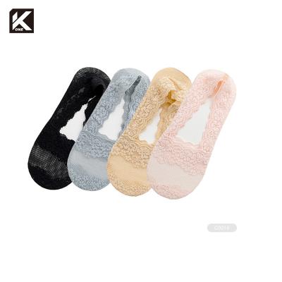 China KT1- C0061 viable women footie stockings cut out low cut lace invisible socks lace sneaker socks women for sale