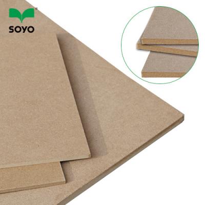 China Moisture Proof Plain MDF raw board / CARB NAF MDF Thickness 1mm for sale