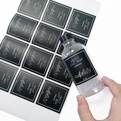 China Custom Waterproof Self Adhesive Stickers Factory Printed Cosmetic Label Water Resistant Essential Oil Bottle Label Sticker for sale