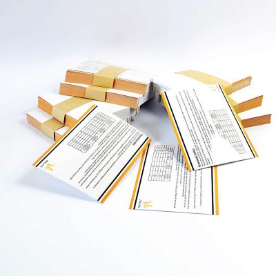 China paper & Custom Cardboard Business Card Maker Label Printing Product Brand Logo Certificate Card Printing Warranty Card Instruction Book for sale