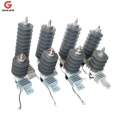 China Without Gaps 6kv 9kv 11kv 15kv 24kv 27kv 33kv 36kv Polymer Surge Metal Oxide Arrester Without Gaps For AC System for sale