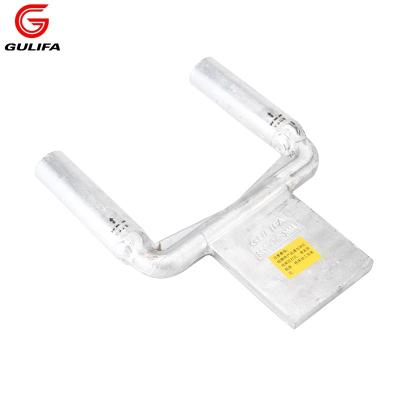 China To Outlet Compression Type Aluminum Electrical Material Double Wire Terminal Clamp for sale