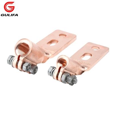 China Power Double Holes Type Copper Holding Pole Connectors for sale