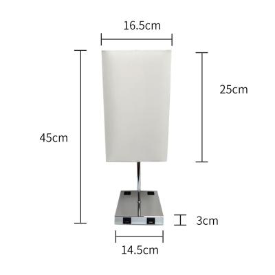 China Modern Chinese Made Hotel Decorative Room Fabric Desk Lamp for sale