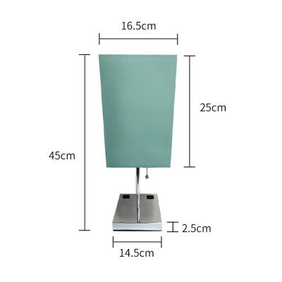 China Modern Green Woven Simple Shade Touch Interior Decoration Desk Lamp for sale