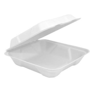 China Food Grade Sugar Cane Bagasse Food Container Disposable Compostable Hot Box for sale