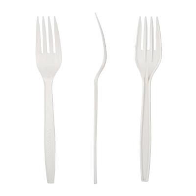 China Restaurant Home Use Disposable High Heat Resistance Biodegradable Quality CPLA Fork for sale