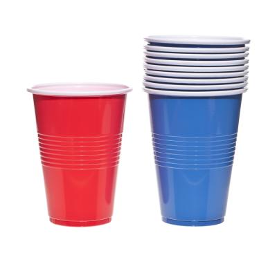 China Disposable High Quality Disposable PET PS PP Ping Pong Plastic Red Cup for sale