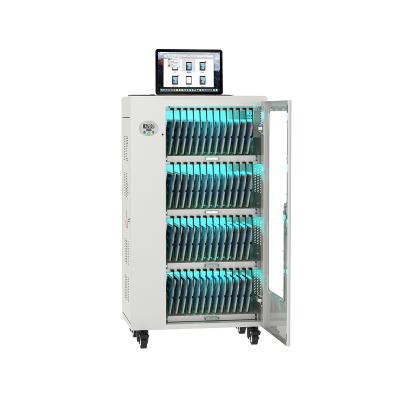 China Smart Tablet Charging Cart Cabinet Charging & Sync Cabinet Station With Wheels for sale