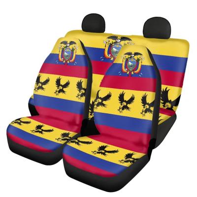 China Designer Car Seat Covers Ecuador Country Flag Pattern Printing Durable Seat Cover For Cars Universal Cheap Seat Cover For Chair Luxury Car for sale