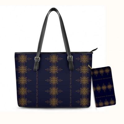 China 2021 Tribal Polynesia Pattern Purses Women's Purses High Quality And Luxury Handbags Women Price Cheap Leather Handbags For Women for sale