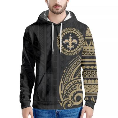 China Anti-wrinkle Team Men's Pullover Hoodie NFL Football Custom Personality Number/Team Name Long Sleeve Plus Rank Mens Hoodies With Saints Logo for sale