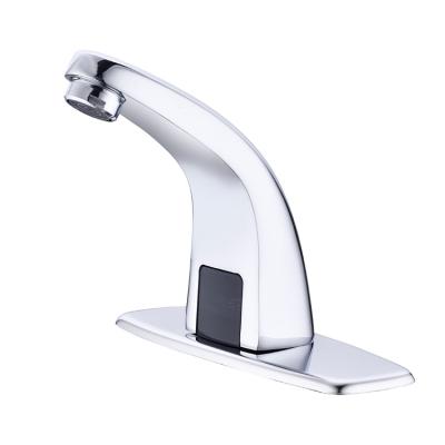 China Smart Faucet AIM Body Sensor Faucet Water Saving Eco Sensor Sense Battery Power Brass Basin Faucets Bathroom Sink Bathroom for sale