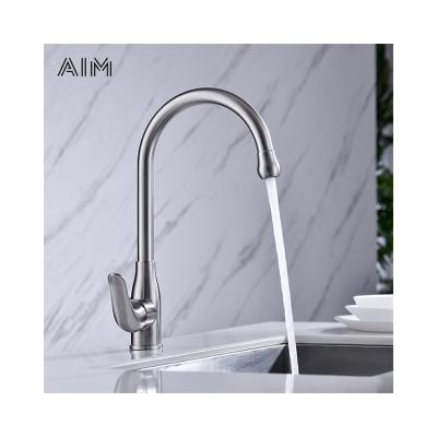 China New Design Stainless Steel Kitchen Mixer Tap Thermostatic Single Hole Deck-Mounted Faucet Mixer For Kitchen Sink for sale