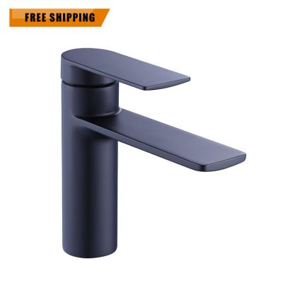 China Metered Matte Black Single Handle Basin Faucets Pull Down Short One Hole Bathroom Vanity Sink Toilet Faucets for sale