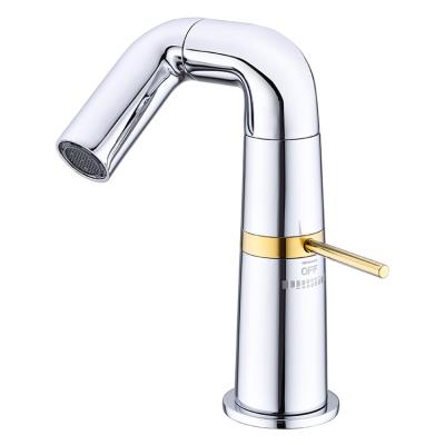 China Metered Faucets Wholesale Chrome 720 Rotating Faucet Bathroom 360 Rotate Basin Faucet 360 Deck Mounted Faucet for sale