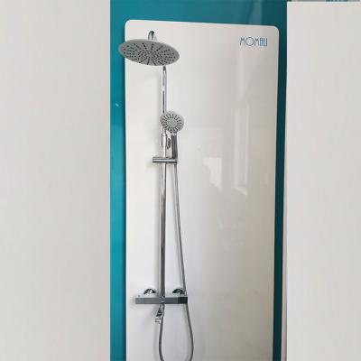 China With Unique Thermostatic Sliding Bar Style Faucet And Rainfall Bathroom Shower Set Waterfall Shower for sale