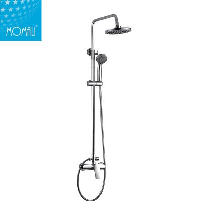 China High Quality Without Slide Bar China Faucet Wall Surface Mounted Hot And Cold Brass Bathroom Shower Faucet Sets for sale