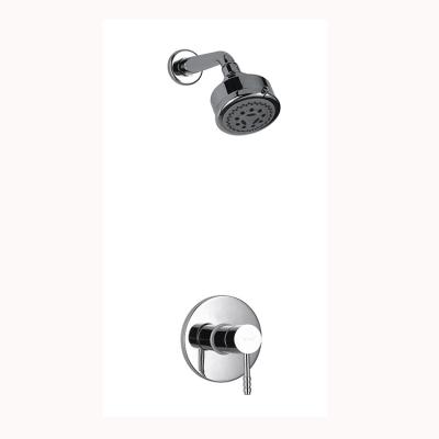 China Sliding Bar Simple Design Brass Wall Mounted Style Free Concealed Valve Bath Shower Mixer Concealed for sale