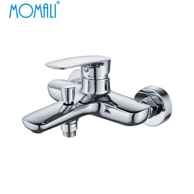 China Without Slide Bar Momali Sale Bathroom Faucet Bath Mixers Sanitary European Hot Brass Water Saving Wall Hung In-Wall Slide Bar Bath Shower Faucets for sale