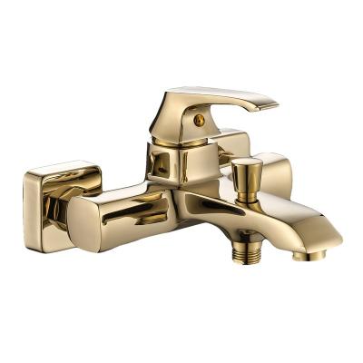 China Without Slide Bar Thermostat Shower Mixer Toilet Waterfall Tub Shower Brass Faucet for sale