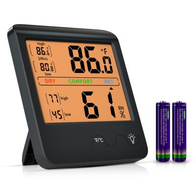 China 24 Hours LCD Display Indoor Instruments Temperature Thermometer Room Humidity Thermometer Hygrometer Measurement Temperature for sale