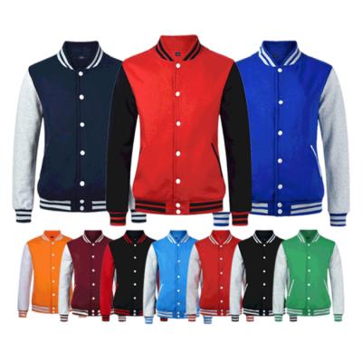 China 2022 OEM Custom QUICK DRY Patch Sleeve Patch Chain Chenille Embroidery Flight Baseball Vintage Letterman Varsity Leather Jacket For Men for sale