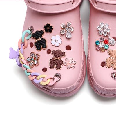 China Eco-froendly Lucky Bear Cartoon For Graphics fetters wholesale charm cc fancy girl shoes accessories charms for sale