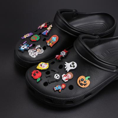 China Eco-froendly Ruber's Shoe Charms Hello Designer Accessory Charms Kity Cat Clog Decoration Hole Sandal for Custom Charms for sale