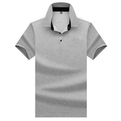 China Anti-pilling Wholesale Work Wear Short Sleeve 100% Cotton Two Tone Polo Shirts With Logo for sale