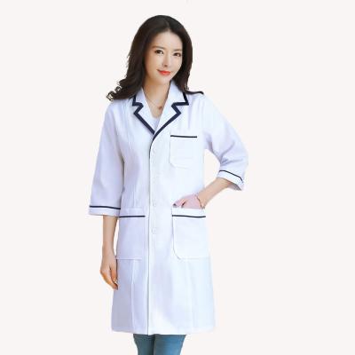 China Hospital Lab Coat Doctor Nurse Dress Beauty Salon Uniform Short Sleeve Pet Shop Scrub Coveralls Suit for sale