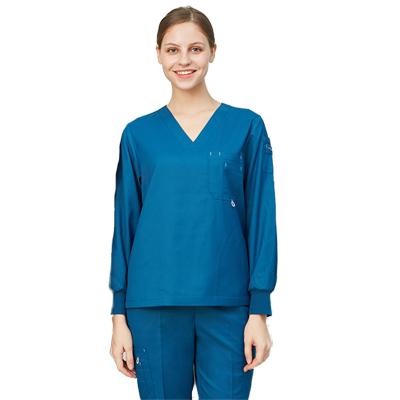 China Wholesale Hospital Designs New Medical Scrubs Long Sleeve Uniform Nurse Suit Beauty Scrub Set for sale