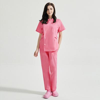 China Work Overall Hospital Scrub Uniforms Sets Short Sleeve Nurse Uniform for sale